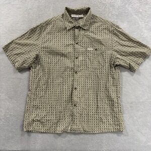 Vtg Guess USA Button Shirt Men 2XL Green Plaid Y2K 90s Baggy Streetwear